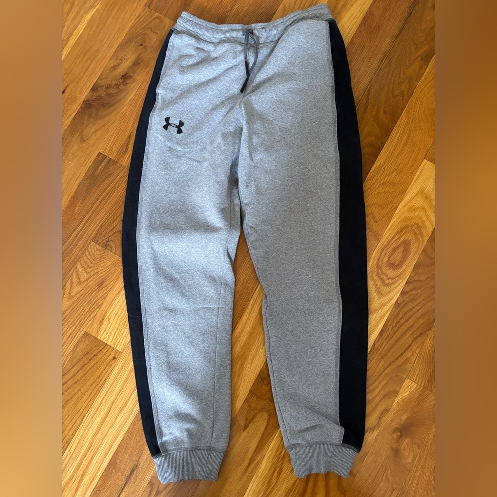 Under Armour Kids Gray and Black Sweatpants